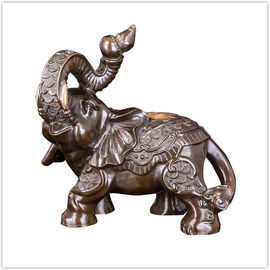Statua dell'elefante del bronzo dell'oggetto d'antiquariato degli ornamenti del carattere per la casa/giardino