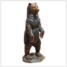 Ornamenti classici del giardino del ghisa/statue all'aperto orso del metallo