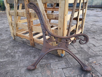 Estremità antica d'annata di Seat di banco del ferro battuto di modo per il banco bianco del patio