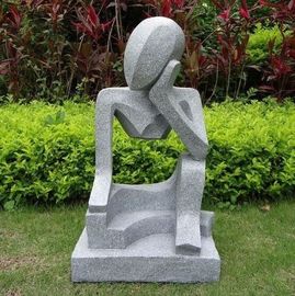 Piccola mano di pietra astratta moderna professionale della scultura scolpita per il giardino