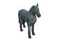Statue animali europee classiche del ghisa/ornamenti animali giardino del metallo