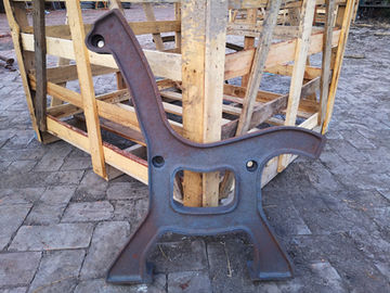 Estremità rivestita del banco del ghisa della polvere antica e banco Seat d'acciaio del giardino