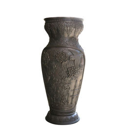 Piantatrici dorate dei vasi da fiori del ghisa dell'oggetto d'antiquariato della decorazione del ghisa/delle urne giardino del metallo