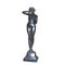 Statue fatte a mano di angelo dell'oggetto d'antiquariato di stile di arte di piega della statua della sirena del metallo del ghisa