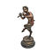 La statua bronzea antica dei cervi del ghisa elabora lo stile di arte di piega fatto a mano